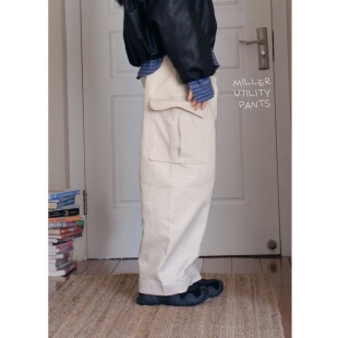 斜纹棉加厚工装 Miller米勒 裤 松弛少年感 Ohh 宽松直筒长裤 Cake