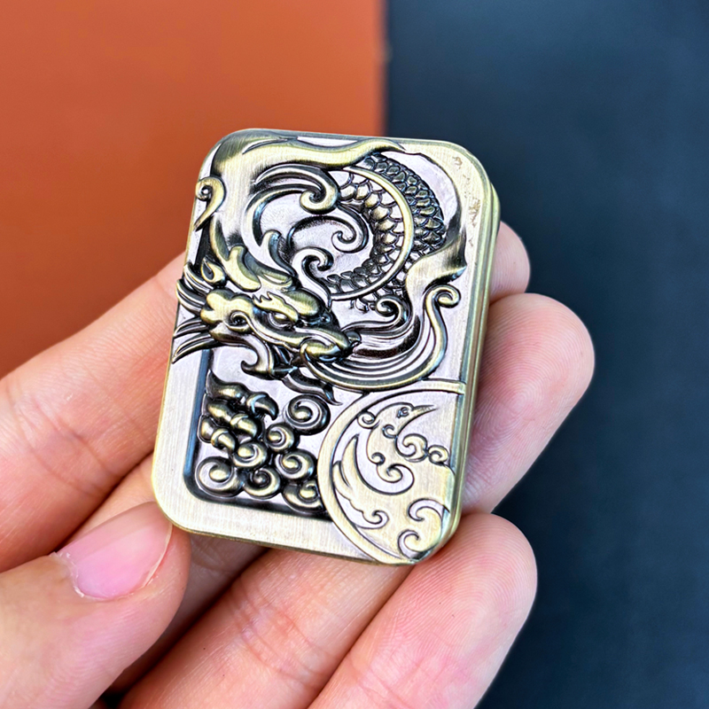 EDC解压玩具金属推牌磁力段落机械律动啪啪币啪啪牌K牌解压神器