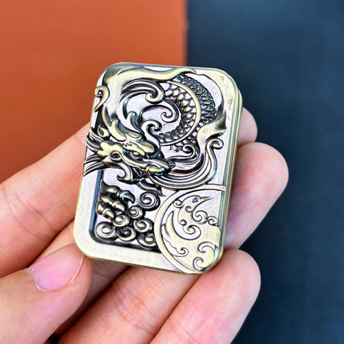 EDC解压玩具金属推牌磁力段落机械律动啪啪币啪啪牌K牌解压神器