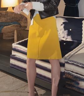 欧洲站2026春新款HAV欧货 百搭彩色中长款半身裙