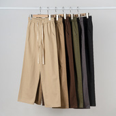 日系复古阿美咔叽工装 直筒裤 质感纯棉百搭休闲裤 基本款 男女长裤