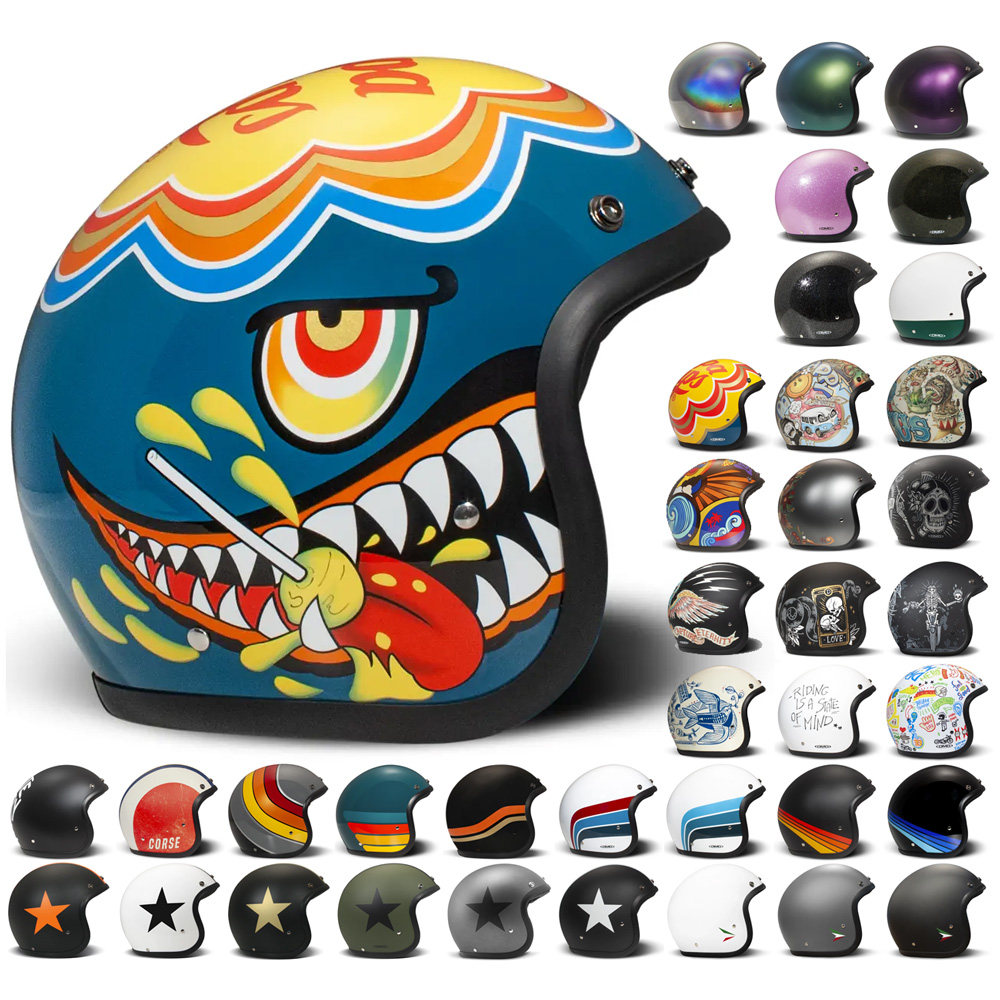 意大利DMD Retro摩托车头盔 玻璃纤维 复古开放盔 2025款[代购]