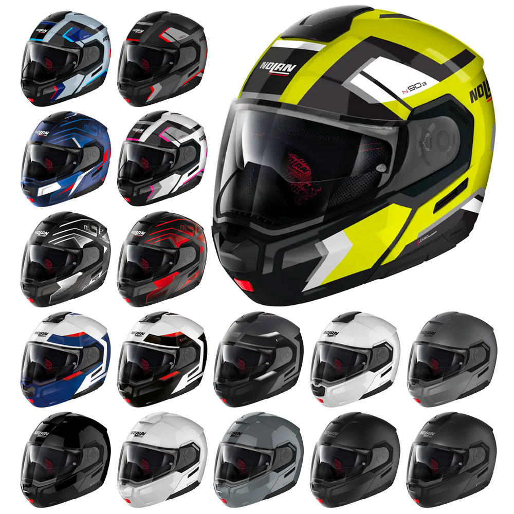 意大利nolan n90-3摩托车头盔 聚碳酸酯通勤揭面盔 2023款[代购]