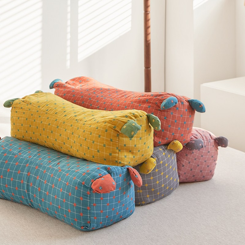 全棉双层纱老虎荞麦枕