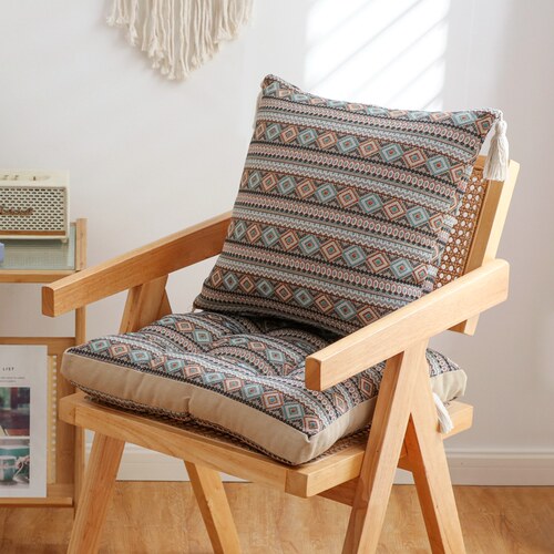 棉麻质感民族风加厚透气坐垫抱枕