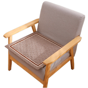 四季仿棉麻软包椅子坐垫小沙发垫办公椅垫秋冬绒座垫久坐透气垫子