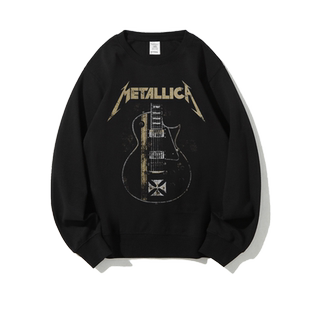 欧美摇滚metallica金属乐队周边衣服春秋圆领卫衣套头衫男女同款