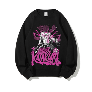 秋冬青少年学生情侣男女同款宽松潮流圆领卫衣套头衫海贼卡塔库栗