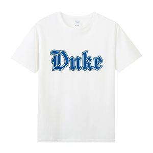 美式美国篮球名校杜克duke大学ncaa印花周边纯棉短袖男女款T恤夏