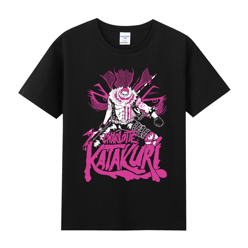 海贼卡塔库栗二次元动漫卡通bigmom海盗团纯棉短半袖T恤男女夏季