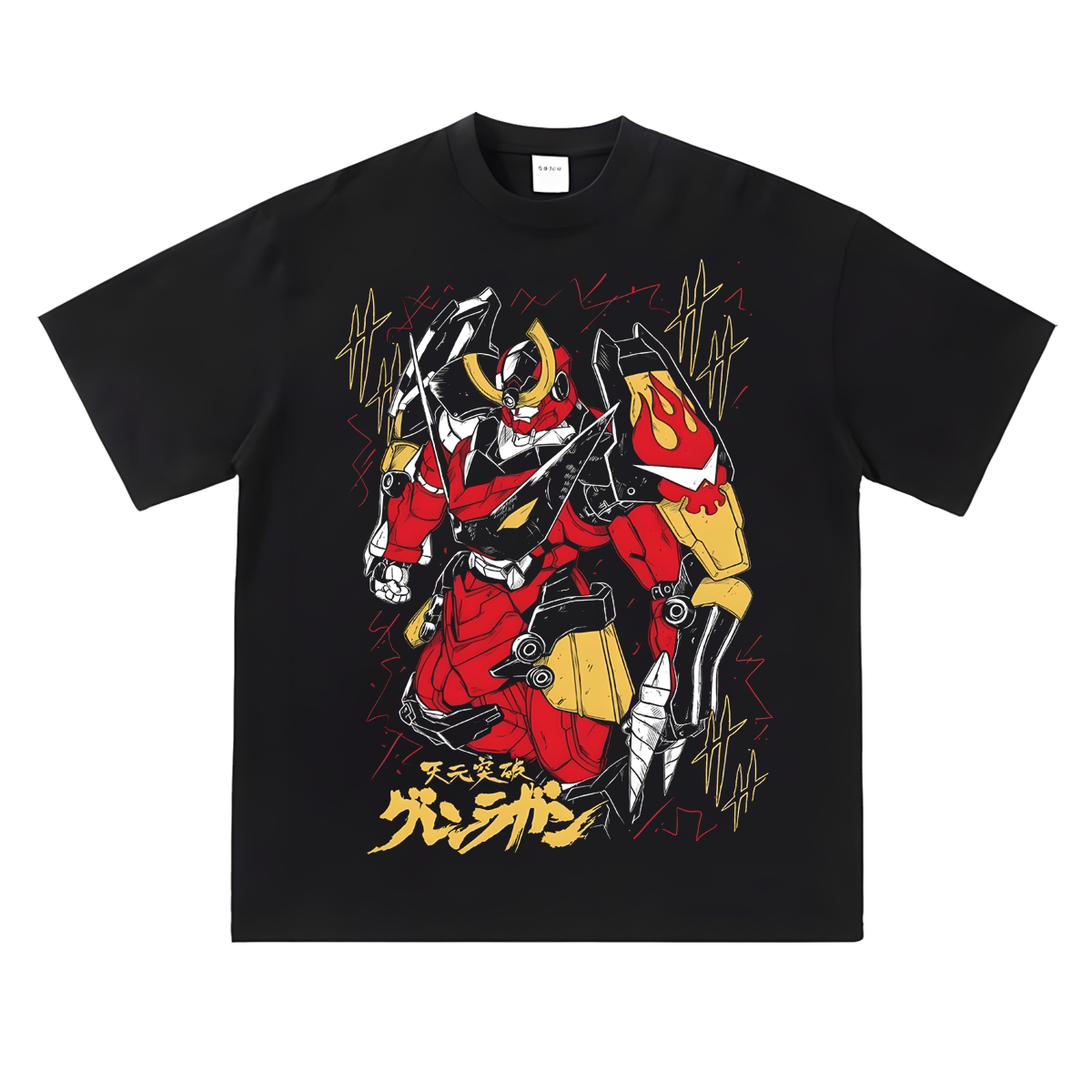 天元突破红莲螺岩二次元动漫卡通印花纯棉圆领休闲短半袖T恤男女