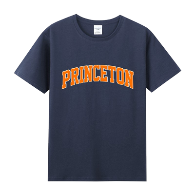 美式美国Princeton普林斯顿大学ncaa印花周边纯棉短袖男女款T恤夏