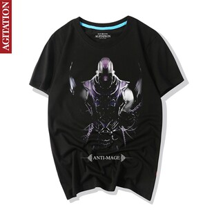 纯棉圆领短袖T恤男青少年学生游戏dota2刀塔周边电竞ti6敌法师