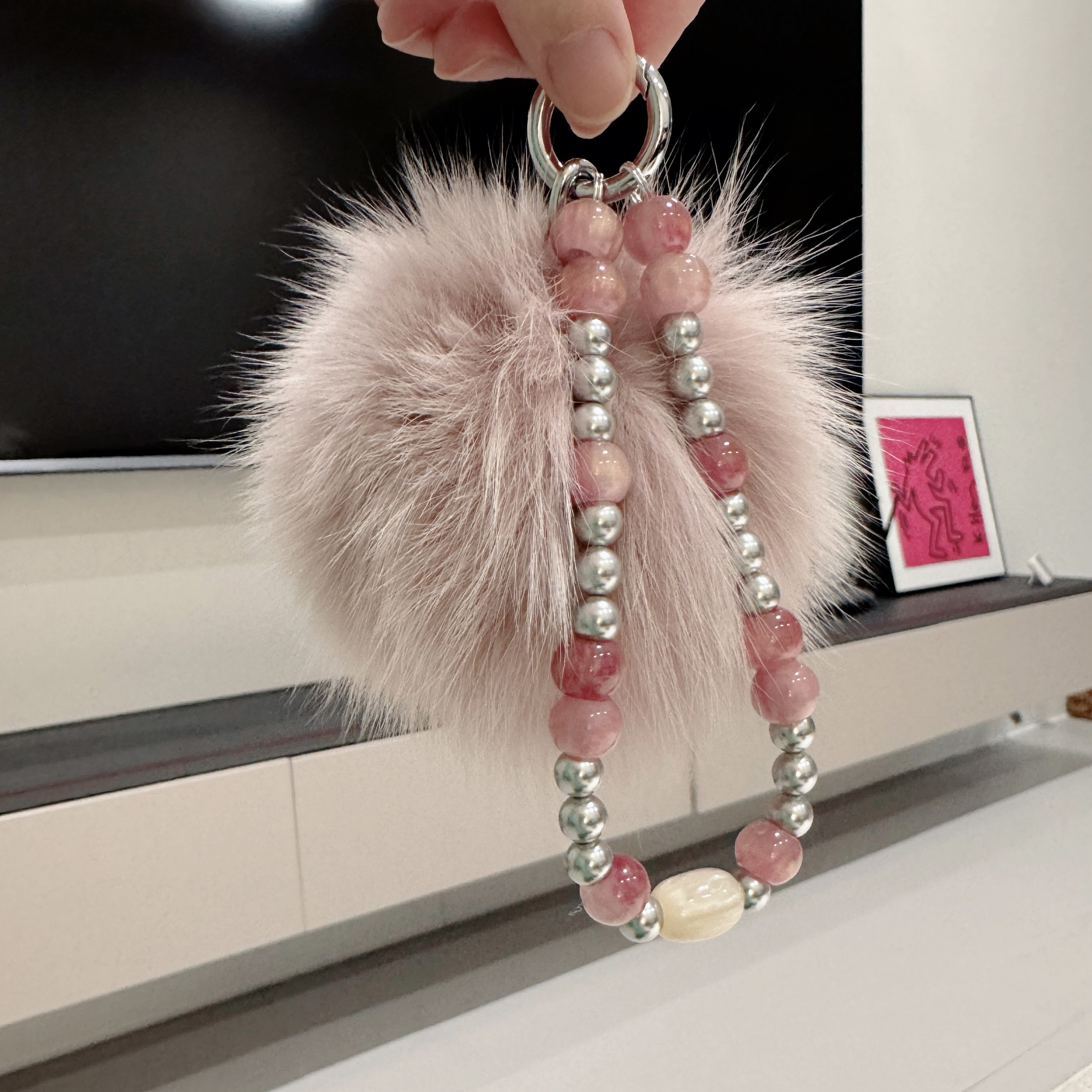 原创设计狐狸毛毛球手机挂链适用于手机包包钥匙挂链,3C数码配件,手机挂件/手机链,淘宝优惠券,粉丝福利购,淘宝优惠卷