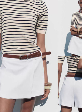 2025秋季新品 女装 气质时尚甜美性感双襟腰带裙裤 1608220 251