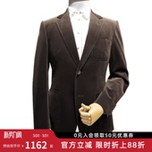 灯芯绒单西商务休闲西服两粒扣外套A0X40 男新款 ZOTENO 左天奴西装