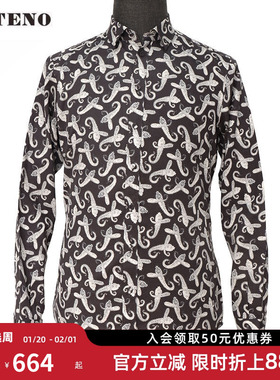 ZOTENO/左天奴衬衫男高档衬衫衬衣全棉长袖男装上衣A0C17