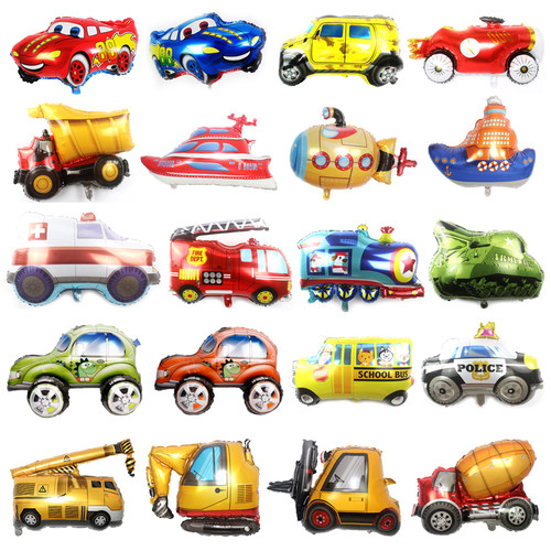 气球汽车飞机卡通派对装饰