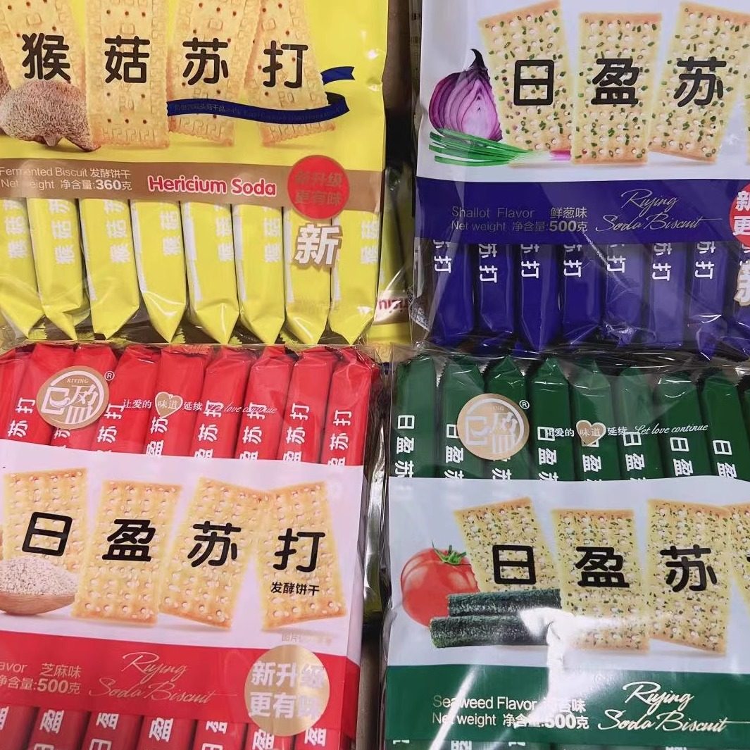 日盈 苏打香葱,鲜葱,海苔,咸味,芝麻,猴菇,山药7