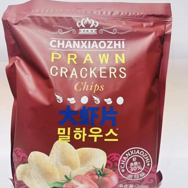 馋小智虾片系列黑松露味、海苔蒜香、番茄味、原味4选一  260克