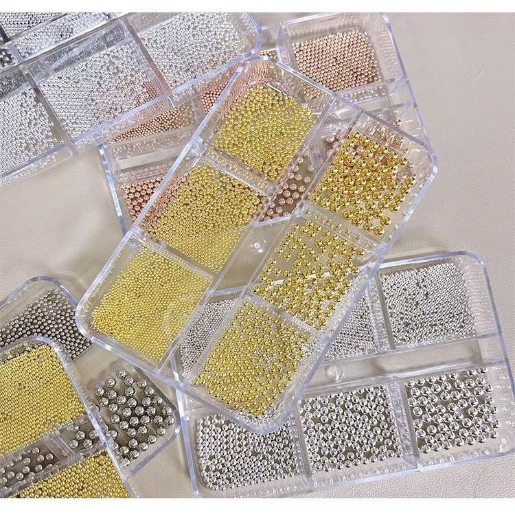 美甲饰品钢珠不掉色大小号混装