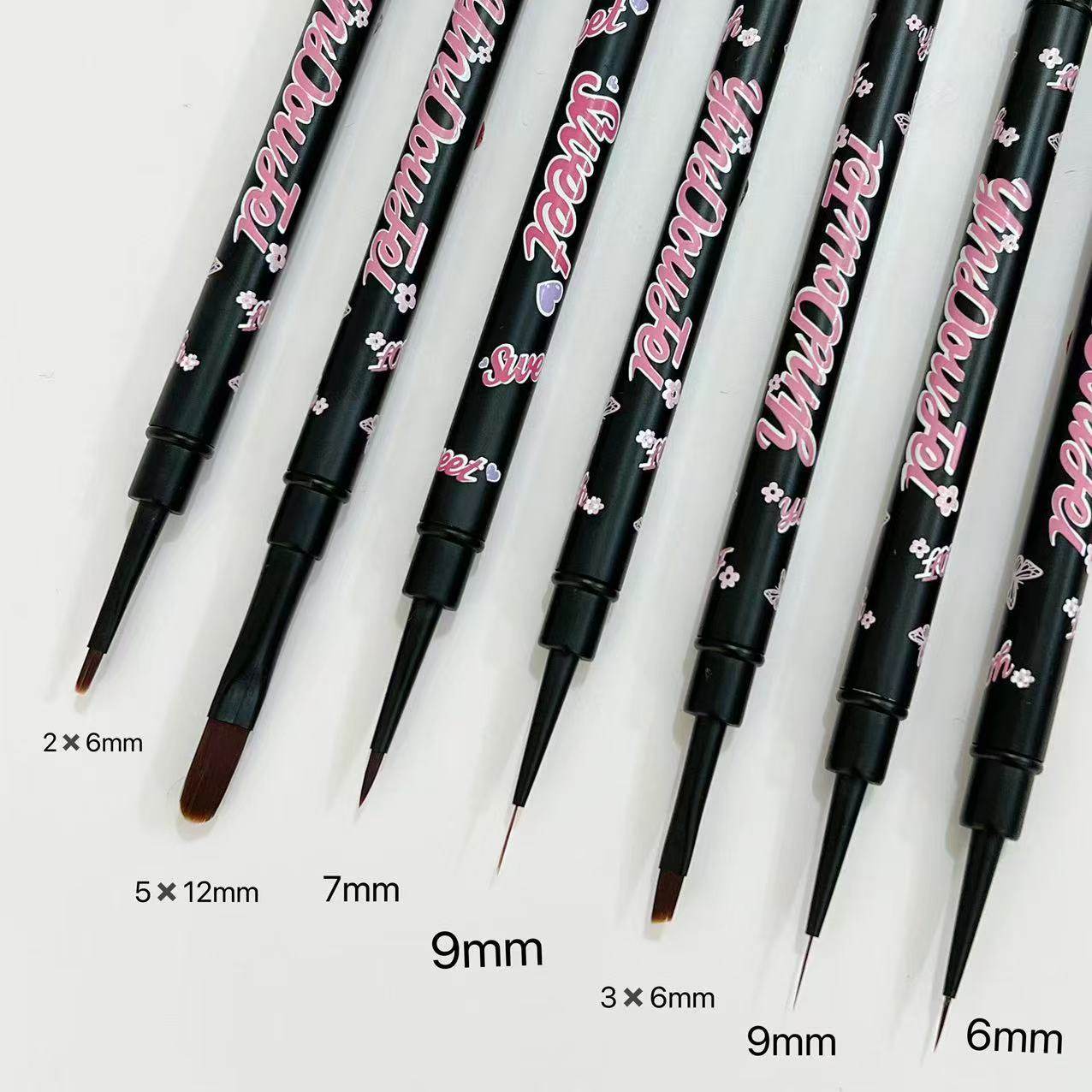 可爱两用美甲笔双头加长建构笔