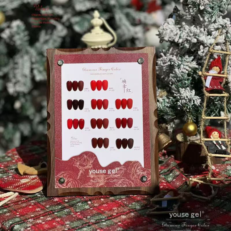 红色甲油胶套装2025年新款无味