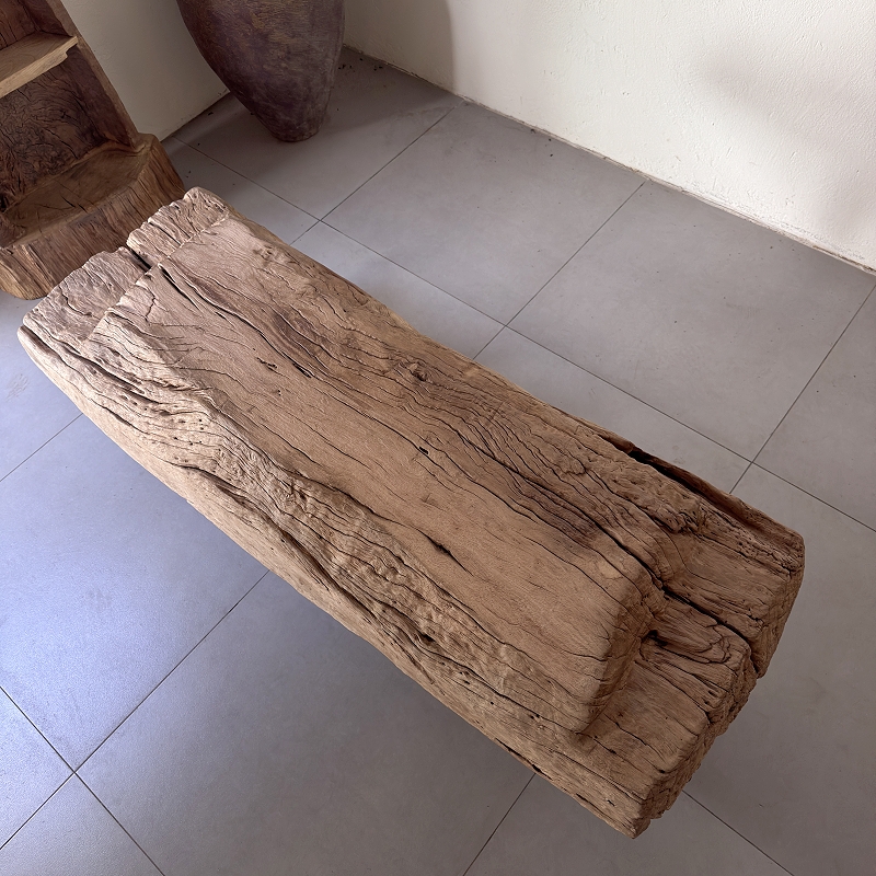 天然枯木原木老木古董凳子侘寂风空间装饰古木凳收藏摆件251118
