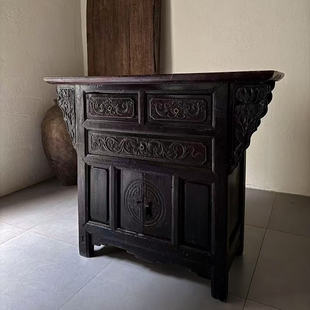 古旧老物件柜子侘寂风艺术空间装饰摆件艺术装饰柜蝴蝶柜2526