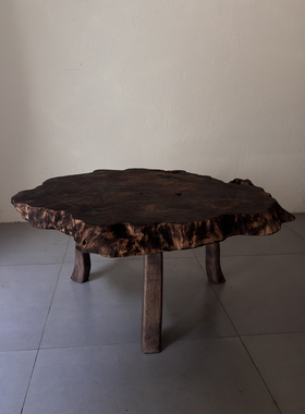 天然风化木枯木老木头朽木侘寂风茶几桌子古旧老木头桌251104