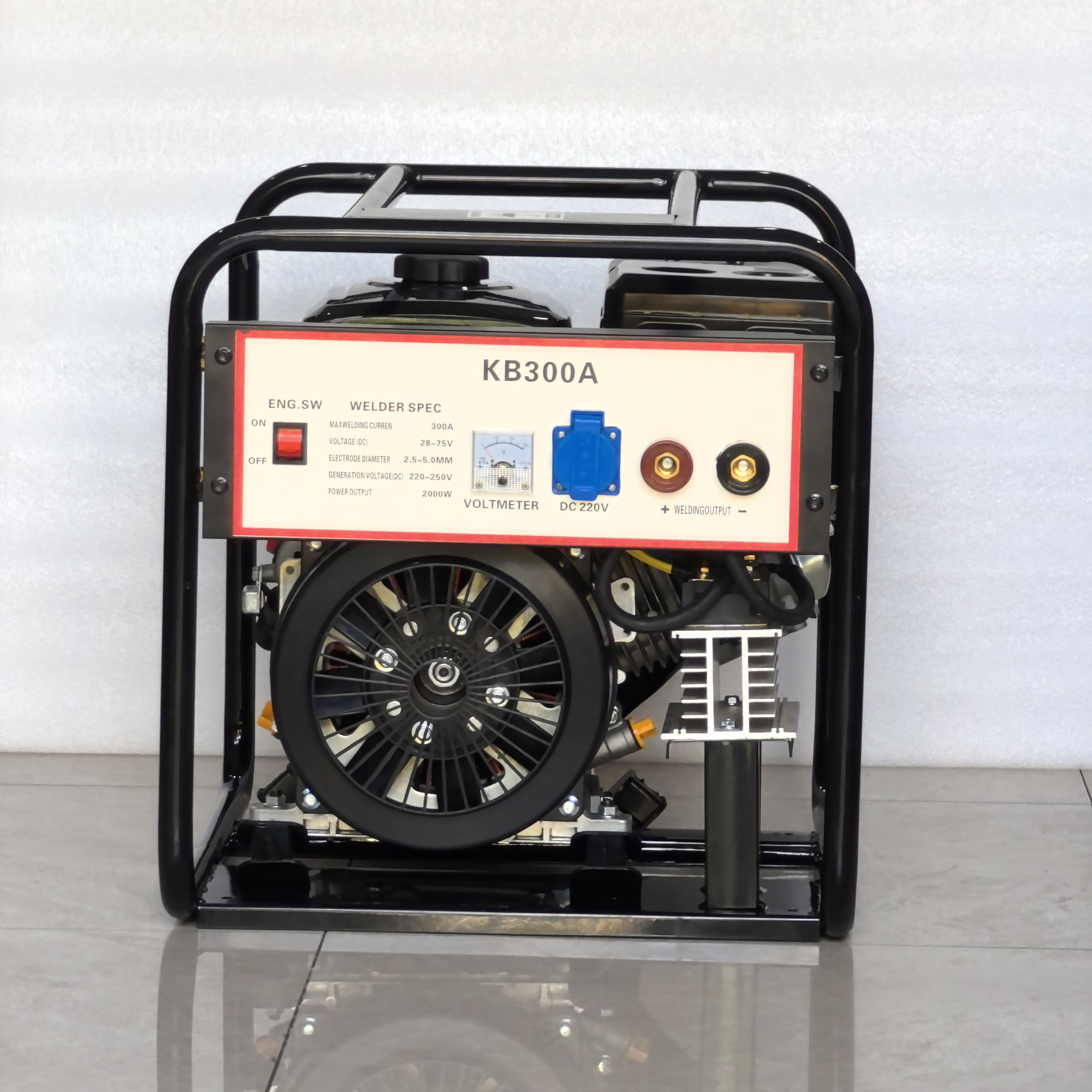 卡滨汽油发电焊机一体机KB160A300便携式户外焊挖管道3.2/4MM长焊