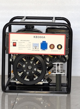 卡滨汽油发电焊机一体机KB160A300便携式户外焊挖管道3.2/4MM长焊