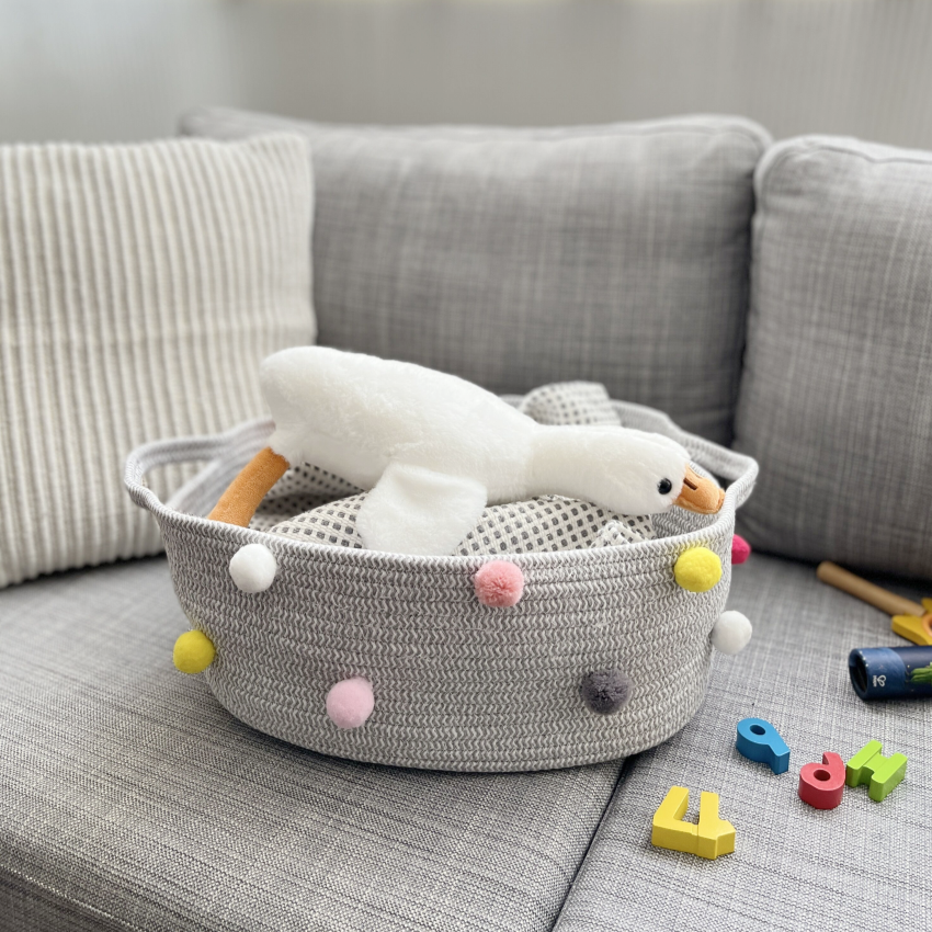 卡通收纳筐杂物篮子玩具整理箱