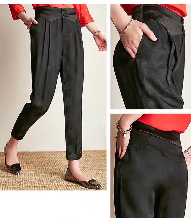 실제 의류 샘플 바지 커팅 다이어그램 루즈 캐주얼 팬츠 9분 하렘 팬츠 종이 패턴 크라프트지 1150