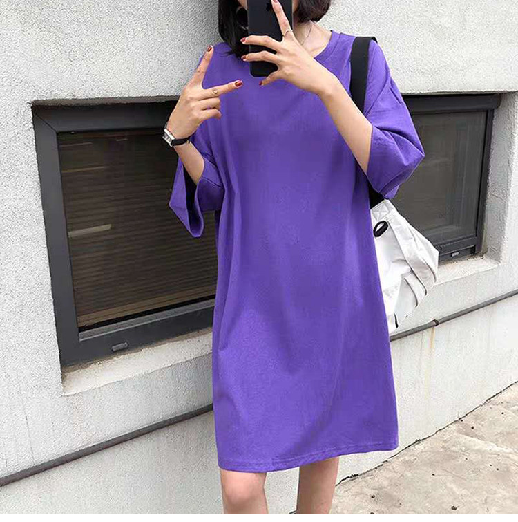 여성의류 도면의류 1:1실사컷 샘플 오프숄더 반팔티셔츠 미드기장 원피스 패턴 1081