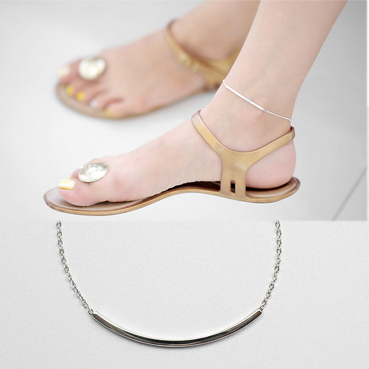 銀腳鏈韓版方管長條S925純銀女腳鏈韓版簡約幾何十字鏈腳鏈腳飾品在類目 飾品/流行首飾/時尚飾品新, 腳鏈中 - 來自Buy2taobao.com提供專業的淘寶代購服務