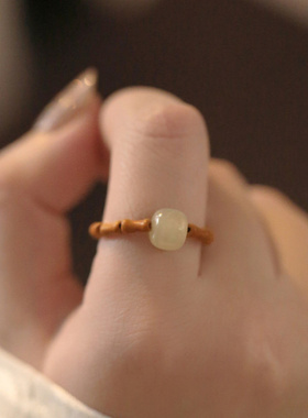 厂长推荐和田玉戒指女款指环核桃