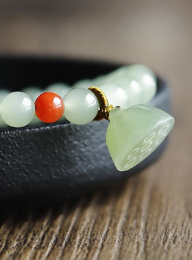 典润和田玉玉石手链男女士款手串