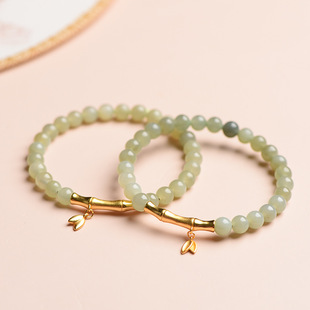 厂长推荐 玉兔手链女铃兰花节节高和田玉手串本命年兔年节日礼物