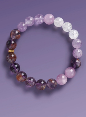 新款天然紫水晶手串高质量原創设