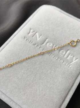 典润珠宝绿幽灵项链14k包金女锁