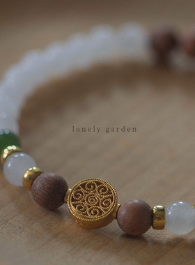 【白茶】和田玉白玉老山檀碧玉天