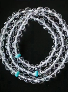 批发天然净体白水晶手串多圈手链