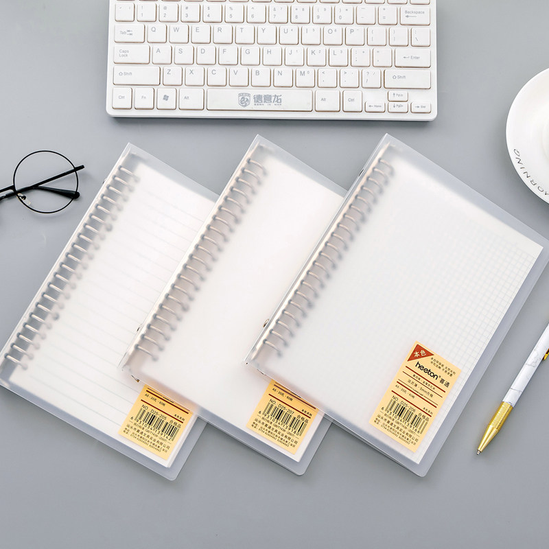 活动页记事本线圈本铁夹活页笔记本课堂中学生用高中生可拆卸本子