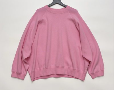 2026早春新款 多色日式圆领宽松字母R刺绣慵懒风针织T恤卫衣上衣