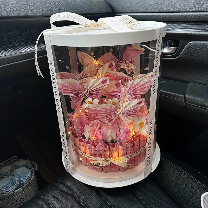 有钱花材料包生日礼物礼盒