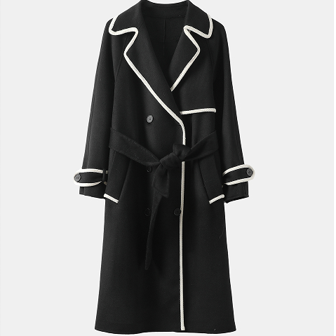 【安琪儿专享】F037五粒扣长款