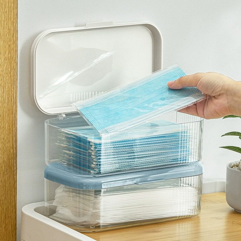 口罩收纳盒入户门家用玄关透明口罩防尘盒装药盒子n95便携口罩夹,收纳整理,口罩收纳盒/袋/夹,淘宝优惠券,粉丝福利购,淘宝优惠卷