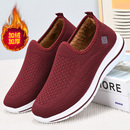 老北京棉鞋女冬季加绒保暖中老年妈妈鞋加厚防滑一脚蹬老人鞋棉靴