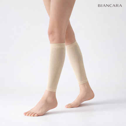 韩国进口BIANCARA Cu 压力小腿套久坐久站压缩护腿袜弹力透气男女